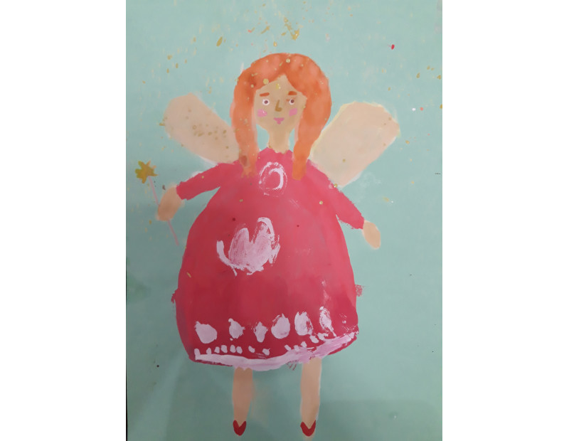 Конкурс детских рисунков «Феи и эльфы». Феечка. Василина, 5 лет, город Вологда.